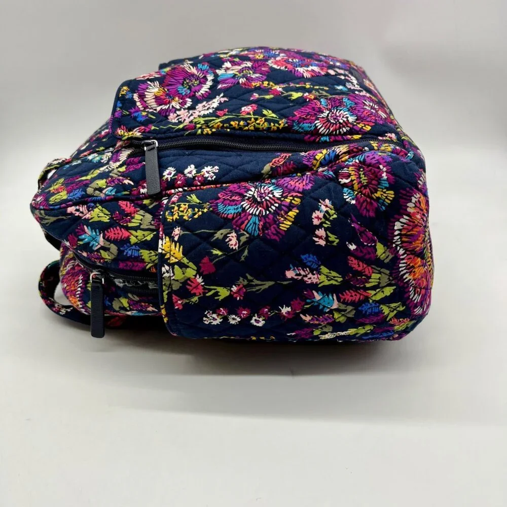 Vera Bradley Dark Blue Multicolor Paisley Large Diaper Bag